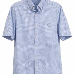 Vineyard Vines Light Blue Gingham Shirt